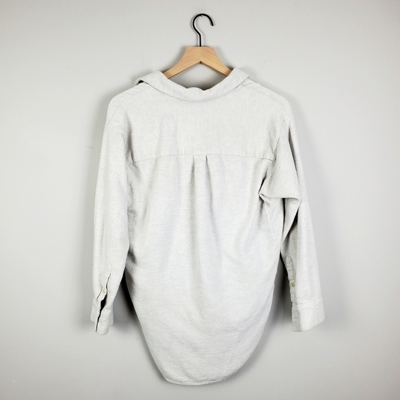 Madewell Light Gray Button Top Small - Picture 7 of 8